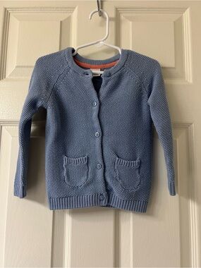 Blue Knit Cardigan 12-18M